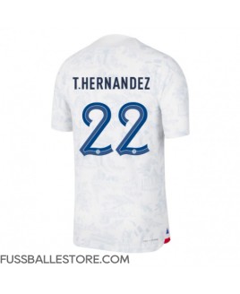 Günstige Frankreich Theo Hernandez #22 Auswärtstrikot WM 2022 Kurzarm